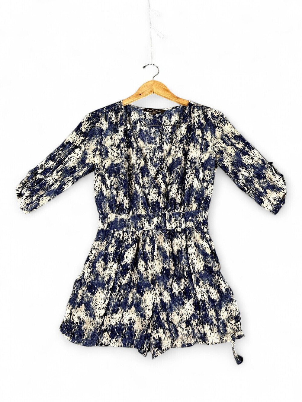 Charlie Jade Printed Surplice Romper Playsuit XS